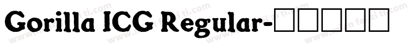 Gorilla ICG Regular字体转换